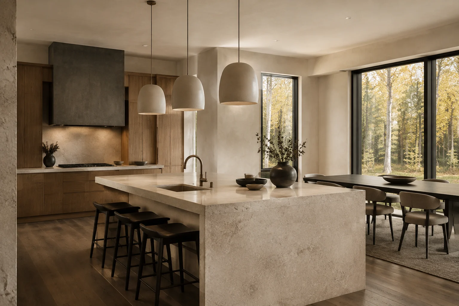 AI-generated interior architectural concept